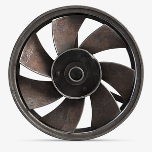 Small Ventilation Fan 2 Old Rusty