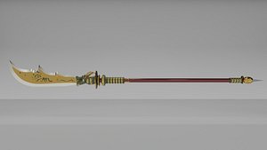 Fantasy Glaive Dragon Head