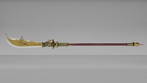Fantasy Glaive Dragon Head