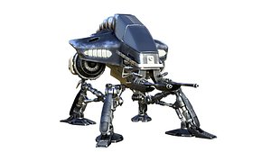 gunbot scifi robot 3D model