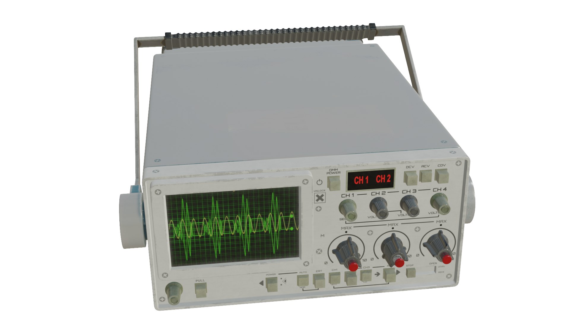 Tektronix 306 Dmm Oscilloscope 3D Model - TurboSquid 2128383