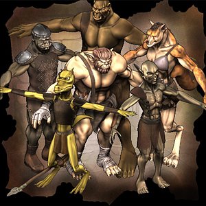 3d fantasy creatures ogre model