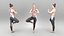 Sporty young woman meditating 378