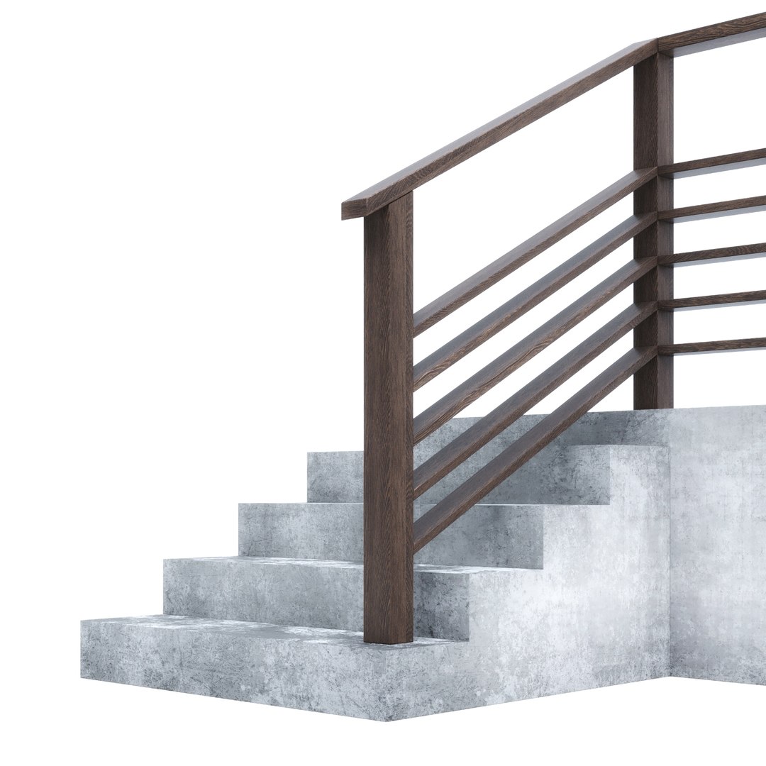 3D Railing - TurboSquid 1605272