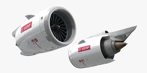 3D cfm leap-1a jet engine
