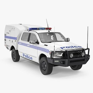 3D model police prisoner transport truck