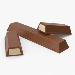 3D Chocolate Bars model