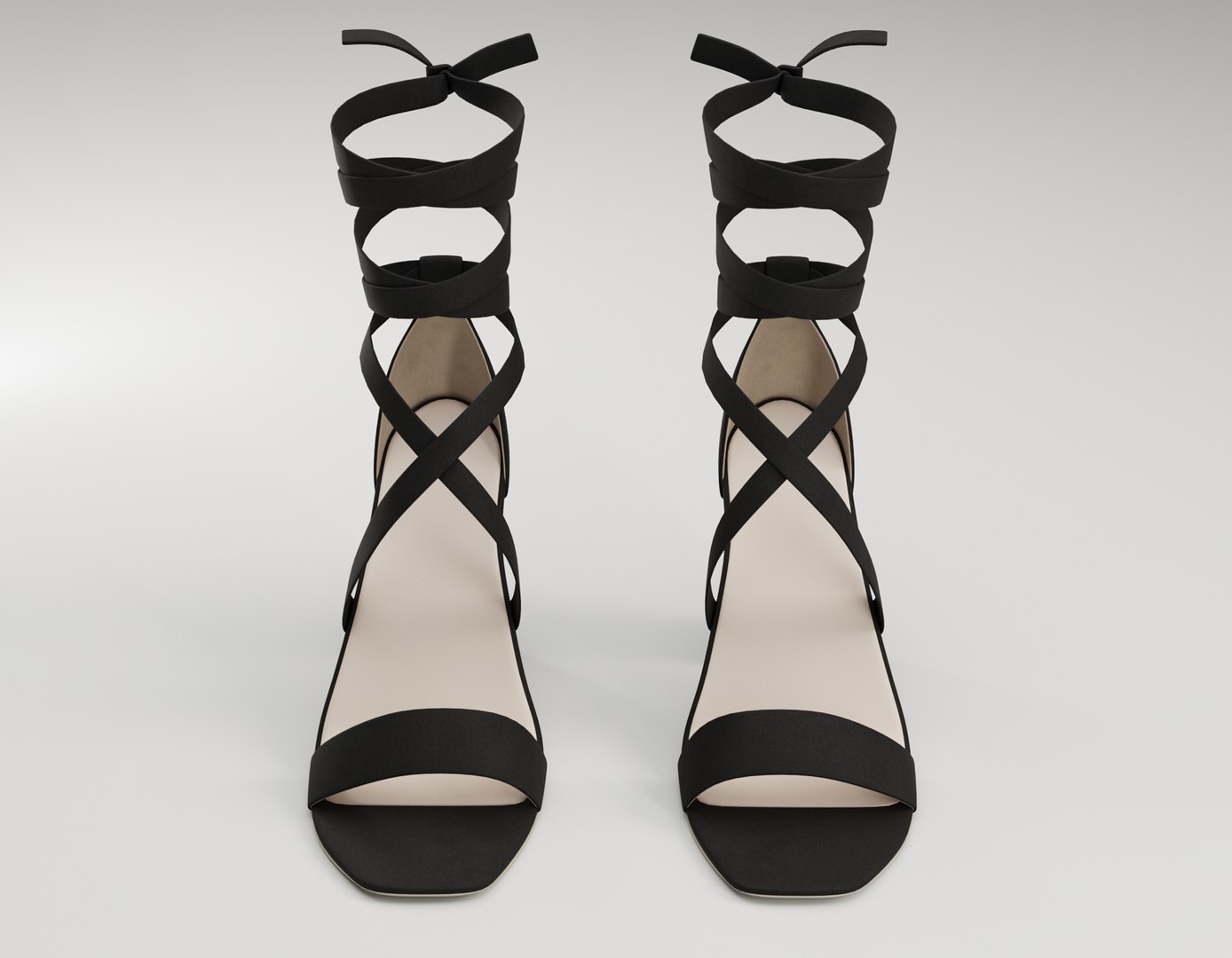 Strappy Suede Heels Collection 3D - TurboSquid 2247788