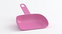 Pink plastic dustpan