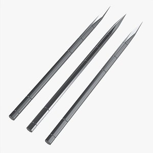 Needles throwing hexagonal