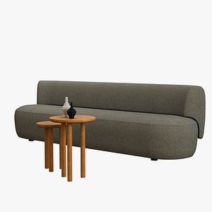 Lek stright sofa by CHRISTOPHE DELCOURT