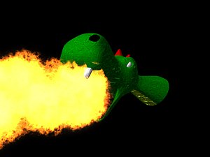 free dragon head 3d model