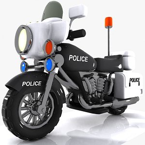 toon police motor 3d 3ds