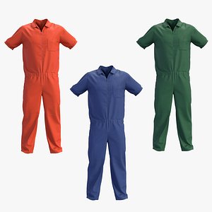 3D Prison Overalls Collection 02