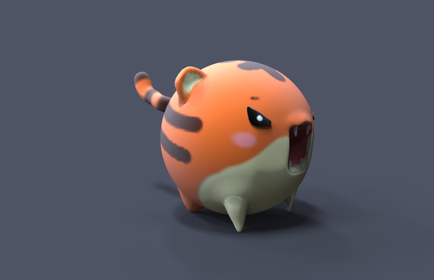 Cute Tiger Model - TurboSquid 2015492