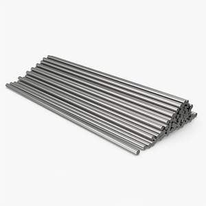 3D Steel Round Bars