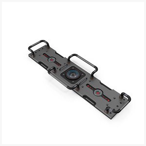 3D Scifi Interior Element Panel Grey V15 PBR model