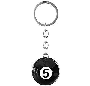 Pool Ball Keychain PBR 5