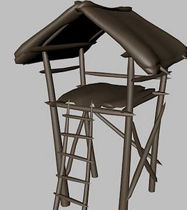 watchtower tower 3d obj