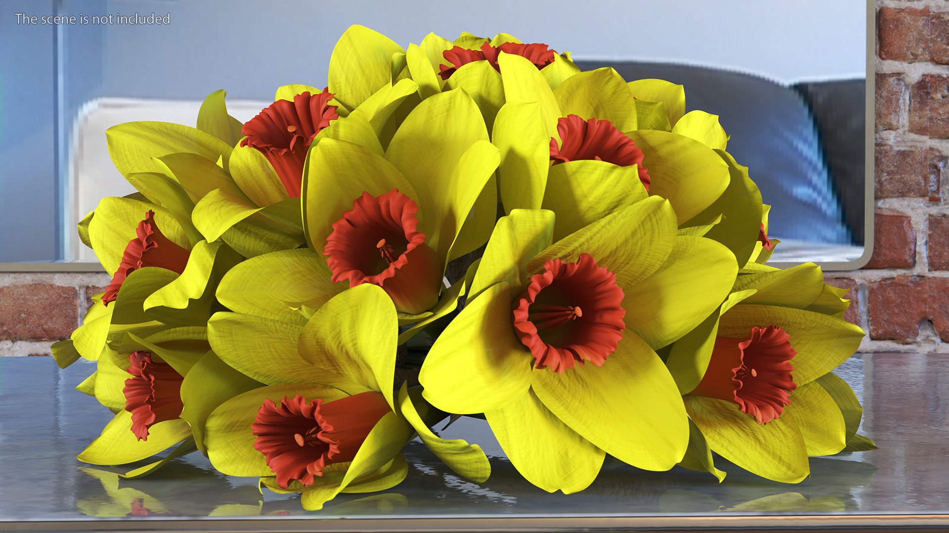 Yellow Daffodils Bouquet 3D model - TurboSquid 2094455