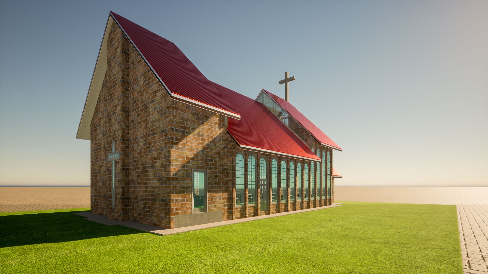 Church Interior And Exterior. 3D - TurboSquid 1745894