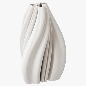 3D printed vase Melody made of porcelain