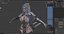 3D Dark Elf Blader - Game Ready model