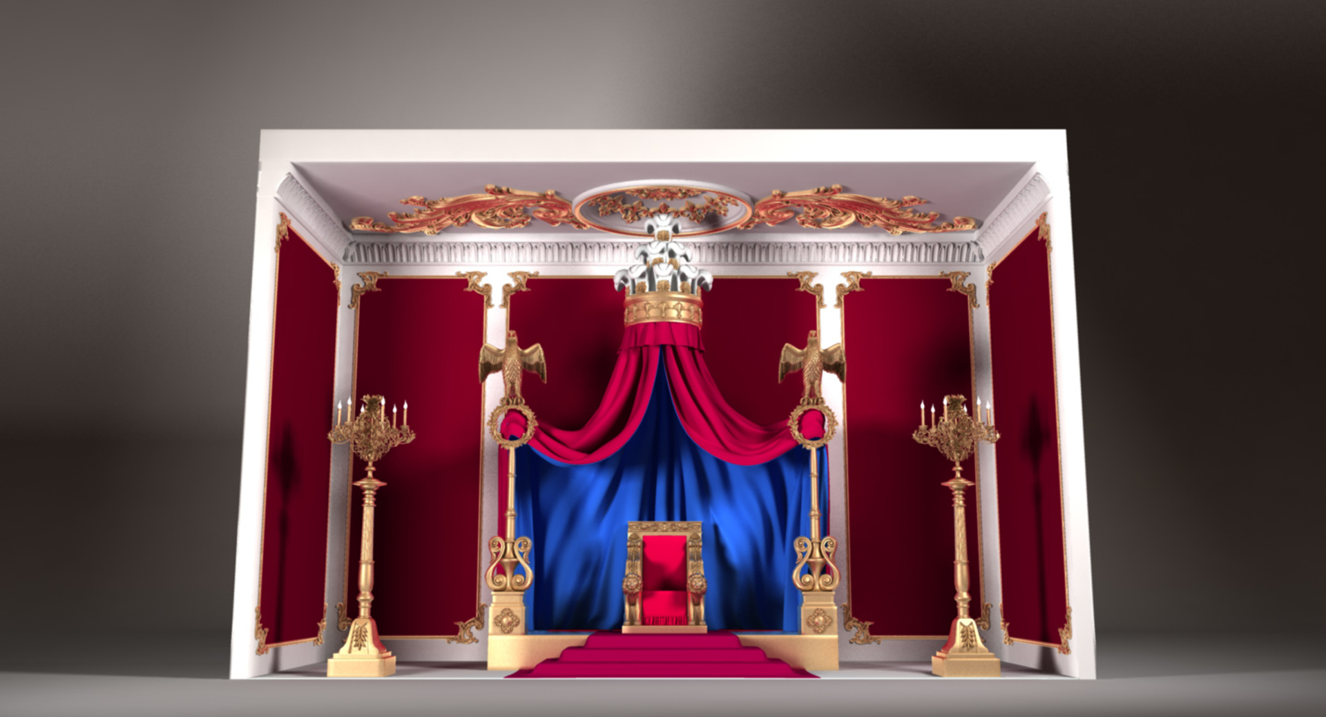 3D Throne Room X1 Interior - TurboSquid 1415283