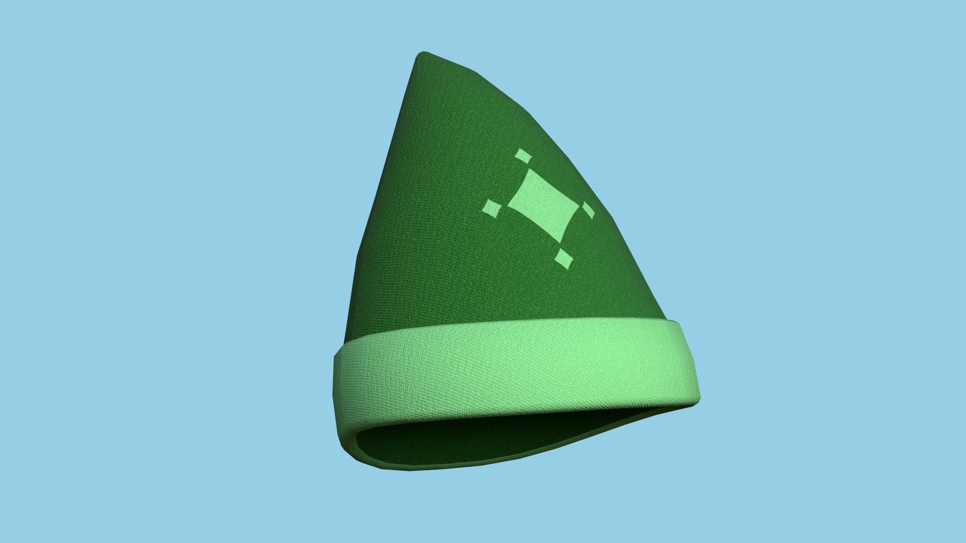 3D Gnome Hat 03 - Green - Character Design Fashion Model - TurboSquid