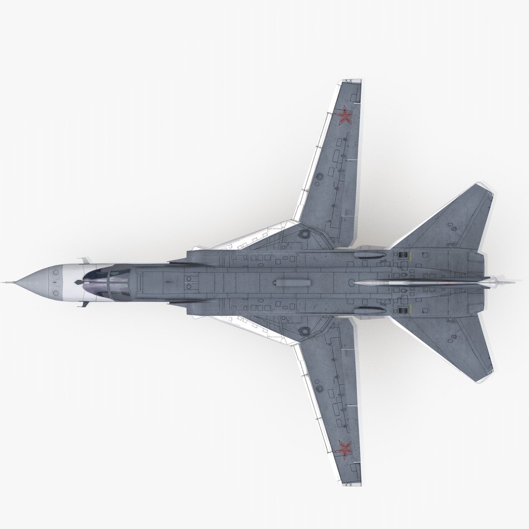 3d Su24 Sukhoi Su-24 Model
