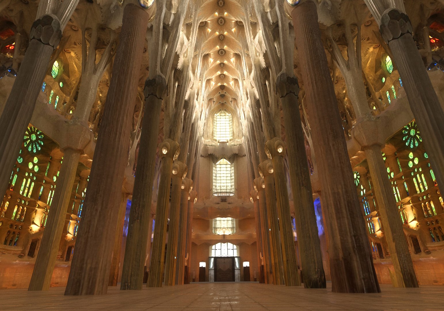 Sagrada Familia Interior 3D model - TurboSquid 1858292
