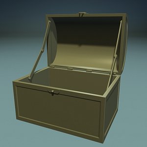 3d treasure chest model