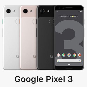 3D google pixel 3 color model