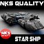 3d model spacecraft ship star