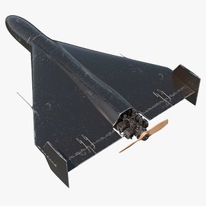 Tactical Kamikaze Drone Shahed 136 Propeller Type Black