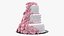 Multilevel Wedding Cakes Collection 3D model