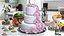 Multilevel Wedding Cakes Collection 3D model
