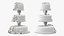 Multilevel Wedding Cakes Collection 3D model