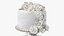 Multilevel Wedding Cakes Collection 3D model