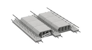 3D Concrete Floor Slab Block System