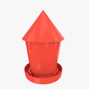 chicken feeder 3d model