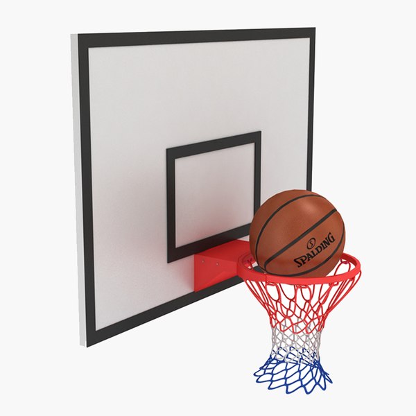 3D Wall Basketball Hoop v2 model