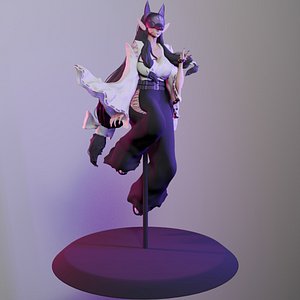 Digimon - Kuzuhamon Miko Mode 3D model