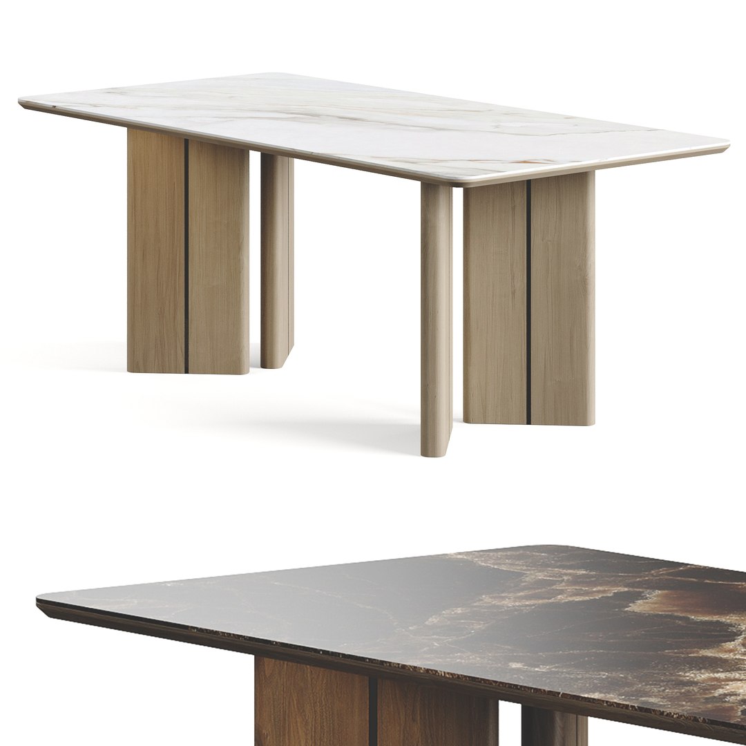 modelo 3d Laskasas Ponza Dining Table - TurboSquid 2070892
