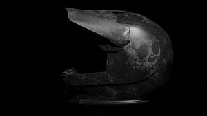 Motocycle Skull Helmet 3D model