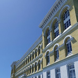 old german office building 3d model