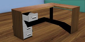 office desk 3D model