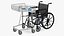 Wheelchair with Disabled Persons Shopping Cart