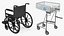 Wheelchair with Disabled Persons Shopping Cart