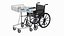 Wheelchair with Disabled Persons Shopping Cart